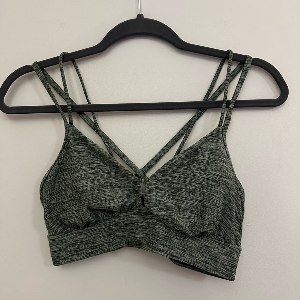 Women's Strappy Sports Bra - Green